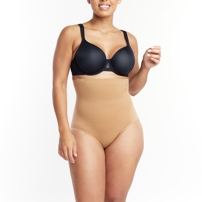 Underoutfit High Waist Panty Brief - coffee